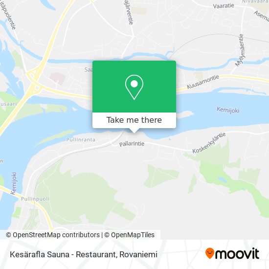 Kesärafla Sauna - Restaurant map