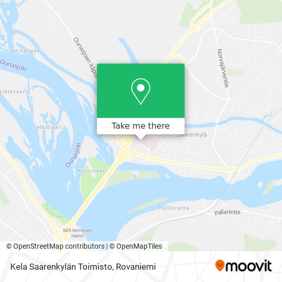 Kela Saarenkylän Toimisto map