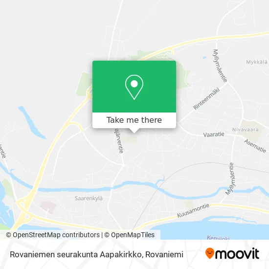 Rovaniemi Parish Aapakirkko map