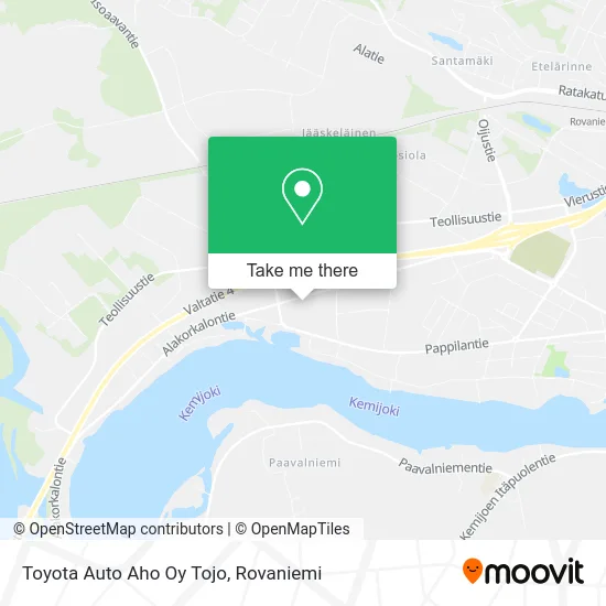 Toyota Auto Aho Ltd map