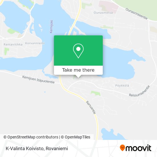 K-Valinta Koivisto map