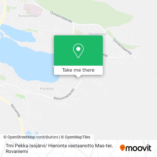 Tmi Pekka Isojärvi/ Hieronta vastaanotto Mas-ter map