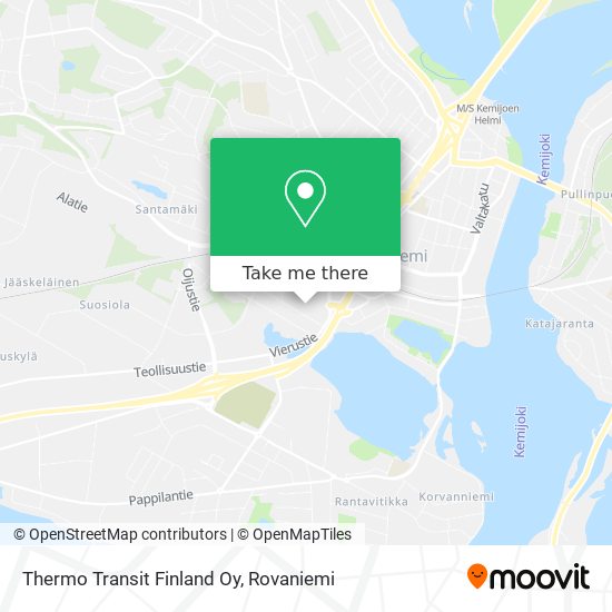 Thermo Transit Finland Oy map