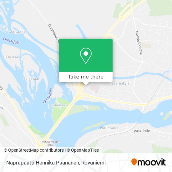 Naprapaatti Hennika Paananen map