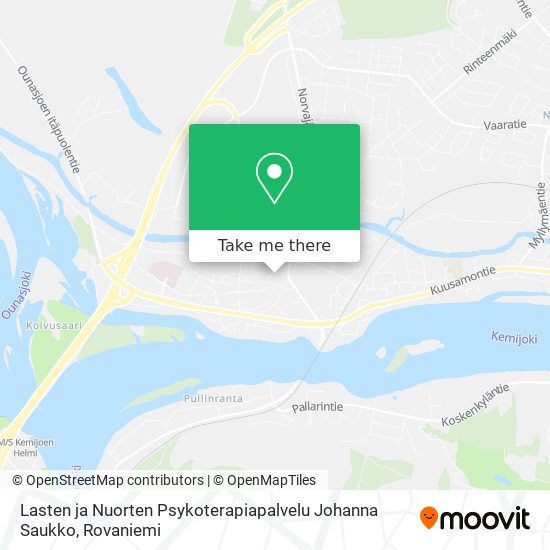 Lasten ja Nuorten Psykoterapiapalvelu Johanna Saukko map