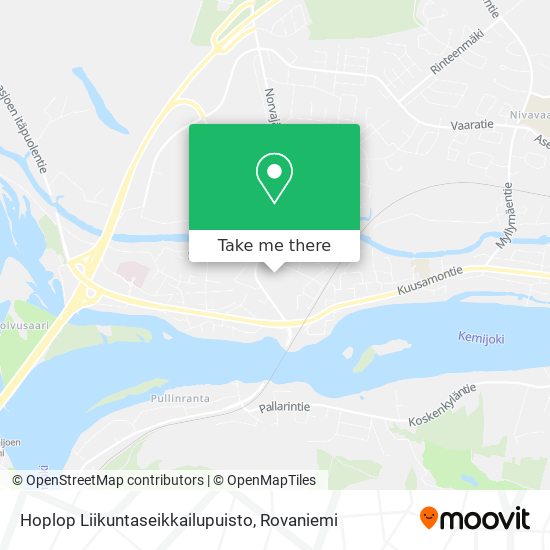 Hoplop Liikuntaseikkailupuisto map