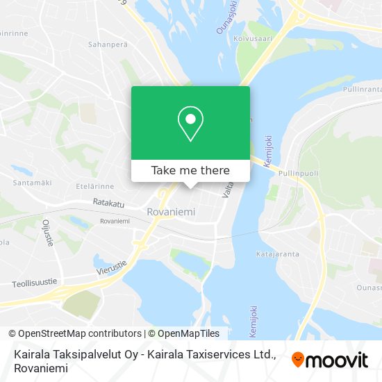 Kairala Taksipalvelut Oy - Kairala Taxiservices Ltd. map