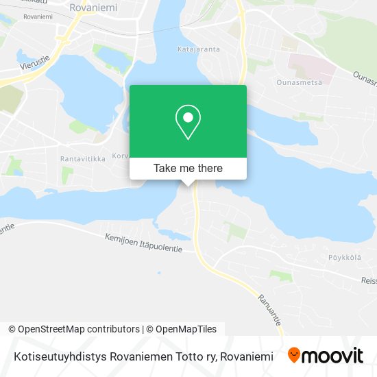 Kotiseutuyhdistys Rovaniemen Totto ry map