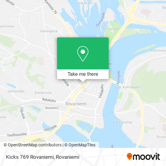 Kicks 769 Rovaniemi map