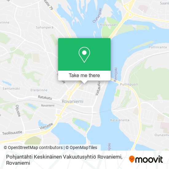 Pohjantähti Keskinäinen Vakuutusyhtiö Rovaniemi map