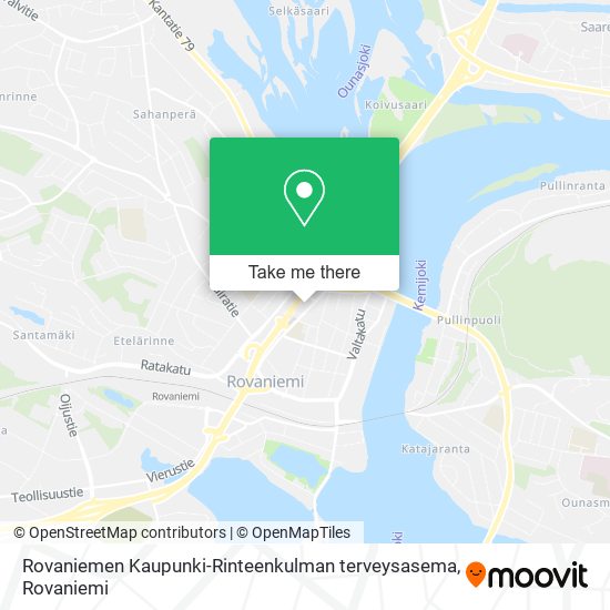 Rovaniemen Kaupunki-Rinteenkulman terveysasema map