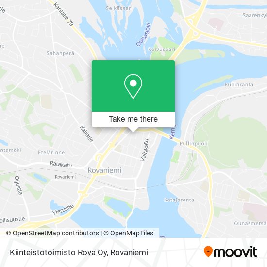 Kiinteistötoimisto Rova Oy map