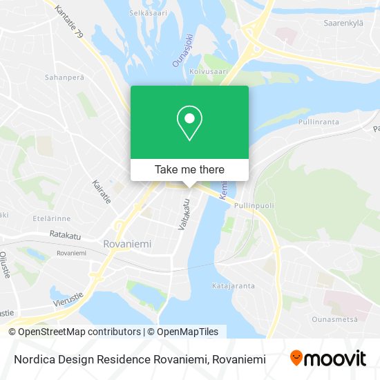 Nordica Design Residence Rovaniemi map