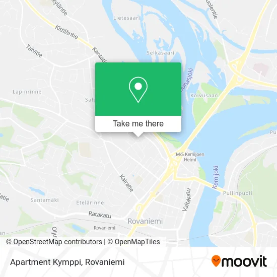 Apartment Kymppi map