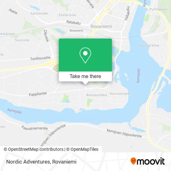 Nordic Adventures map