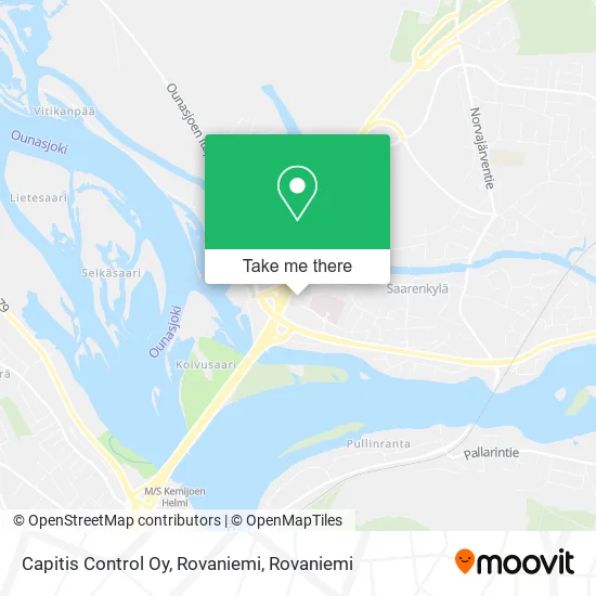 Capitis Control Ltd, Rovaniemi map