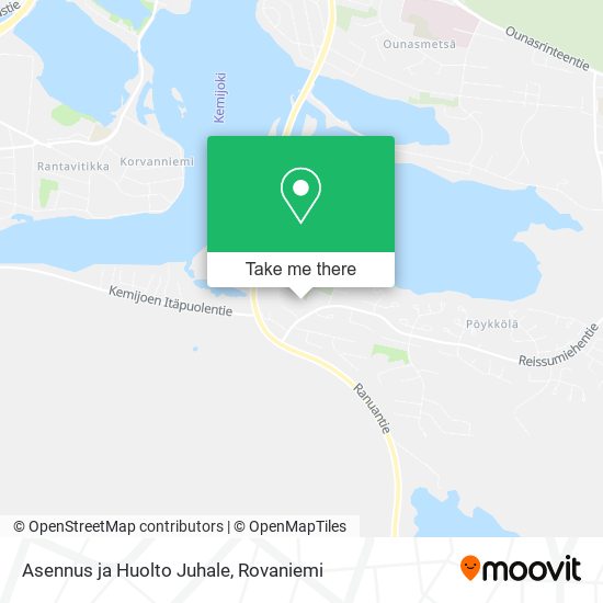 Asennus ja Huolto Juhale map