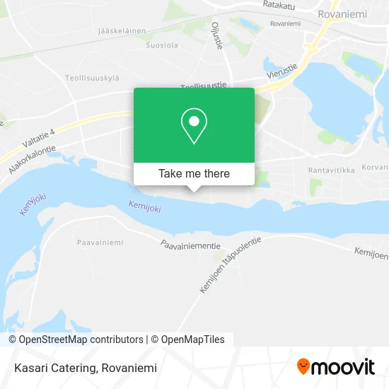 Kasari Catering map