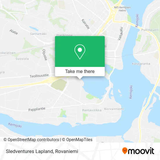 Sledventures Lapland map