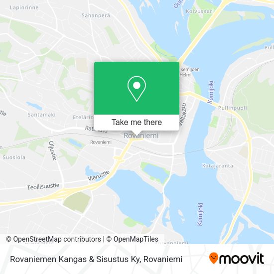 Rovaniemen Kangas & Sisustus Ky map