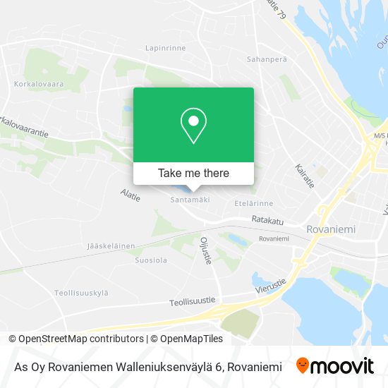 As Oy Rovaniemen Walleniuksenväylä 6 map