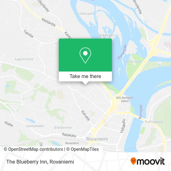 The Blueberry Inn map