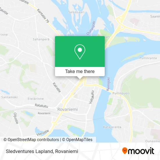 Sledventures Lapland map