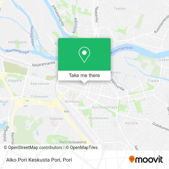 Alko Pori Keskusta Pori map