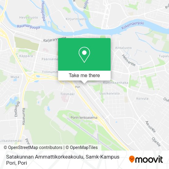 Satakunnan Ammattikorkeakoulu, Samk-Kampus Pori map
