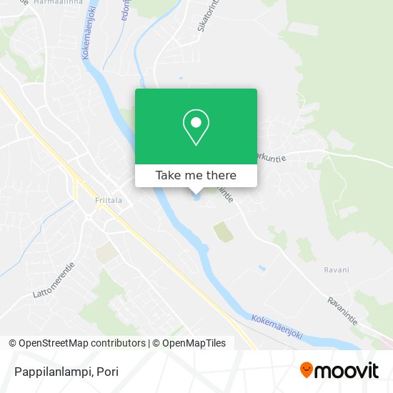 How to get to Pappilanlampi in Ulvila by Bus?