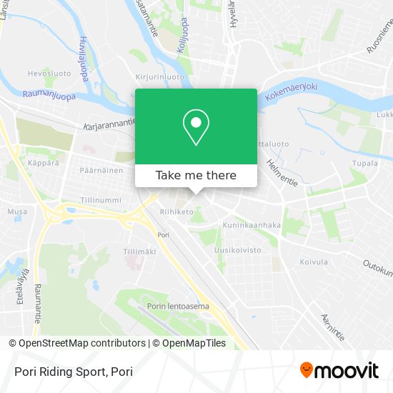 Pori Riding Sport map