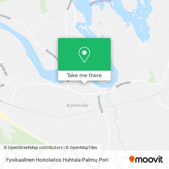 Fysikaalinen Hoitolaitos Huhtala-Palmu map