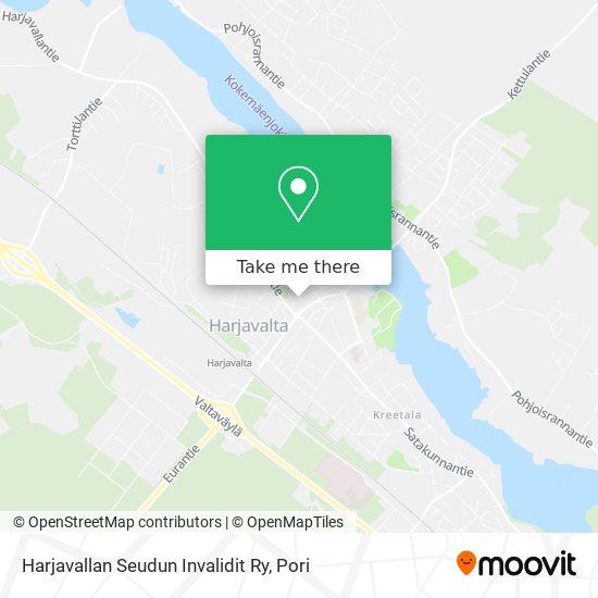Harjavallan Seudun Invalidit Ry map