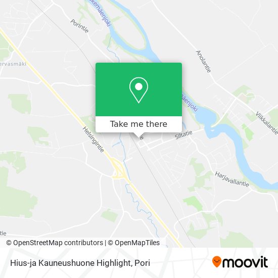 Hius-ja Kauneushuone Highlight map