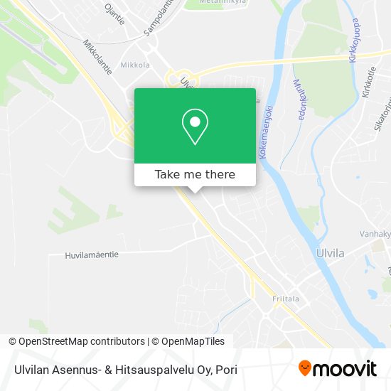Ulvilan Asennus- & Hitsauspalvelu Oy map