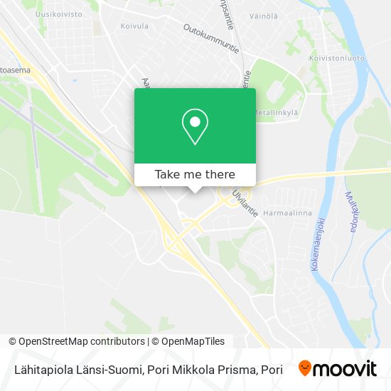 Lähitapiola Länsi-Suomi, Pori Mikkola Prisma map