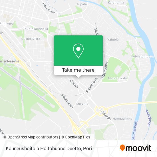 Kauneushoitola Hoitohuone Duetto map