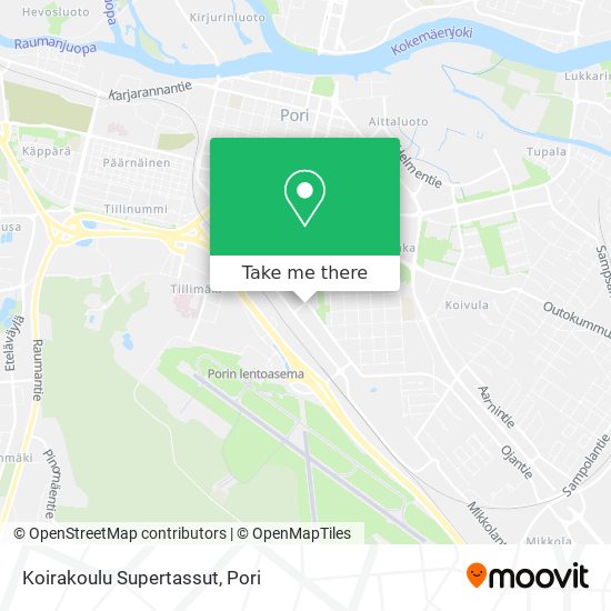 Koirakoulu Supertassut map