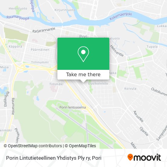 How to get to Porin Lintutieteellinen Yhdistys Ply ry by Bus?