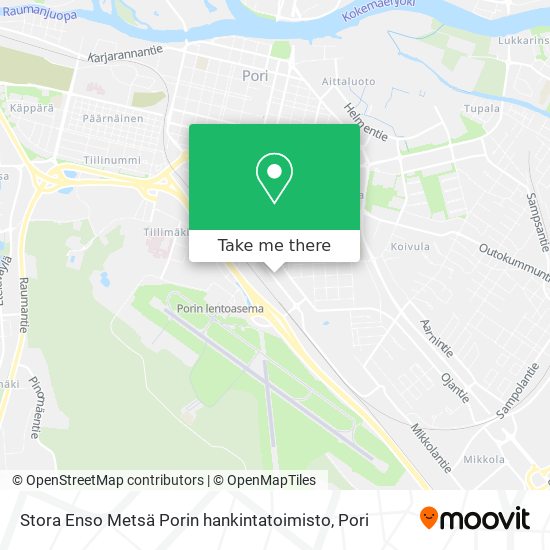Stora Enso Metsä Porin hankintatoimisto map
