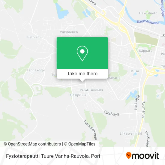 Fysioterapeutti Tuure Vanha-Rauvola map