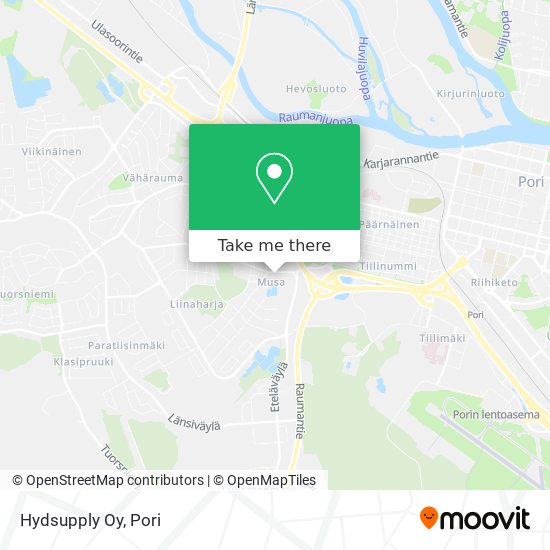 How to get to Hydsupply Oy in Pori by Bus?