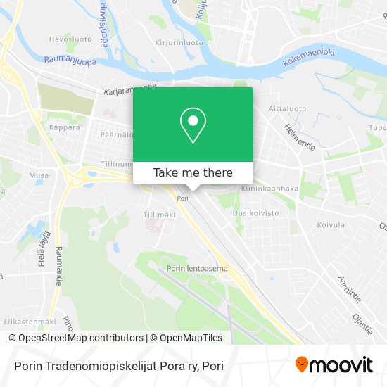 Porin Tradenomiopiskelijat Pora ry map