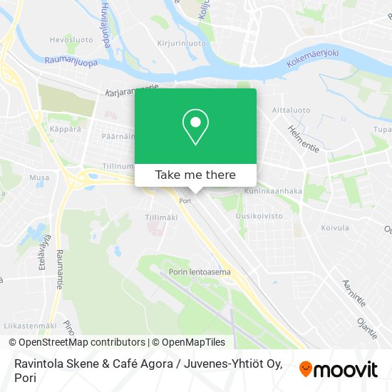 Ravintola Skene & Café Agora / Juvenes-Yhtiöt Oy map