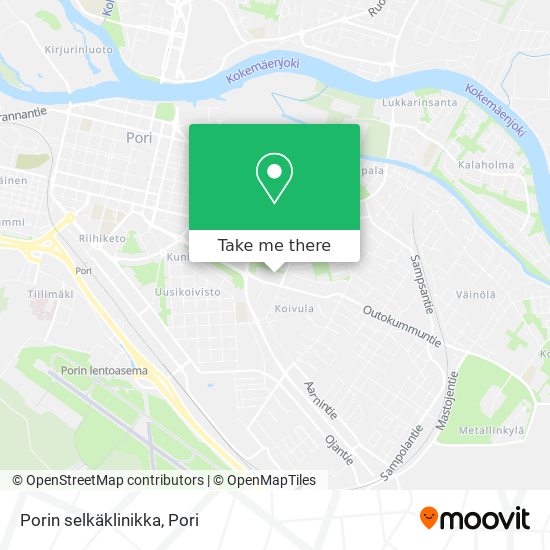 Porin selkäklinikka map