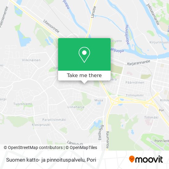 Suomen katto- ja pinnoituspalvelu map