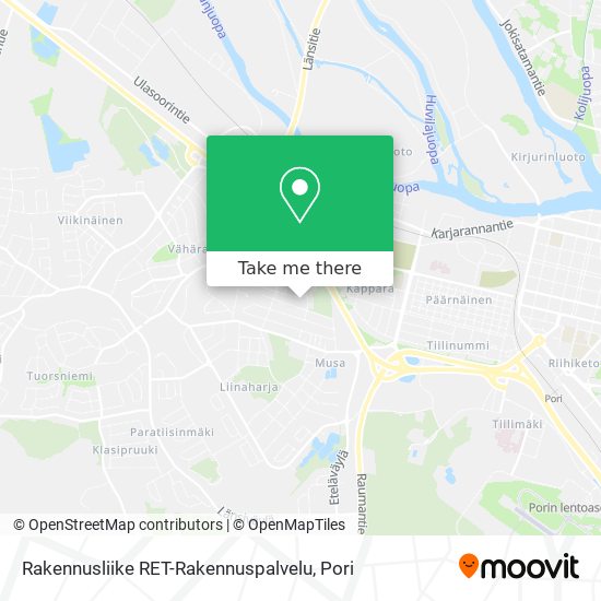 Rakennusliike RET-Rakennuspalvelu map