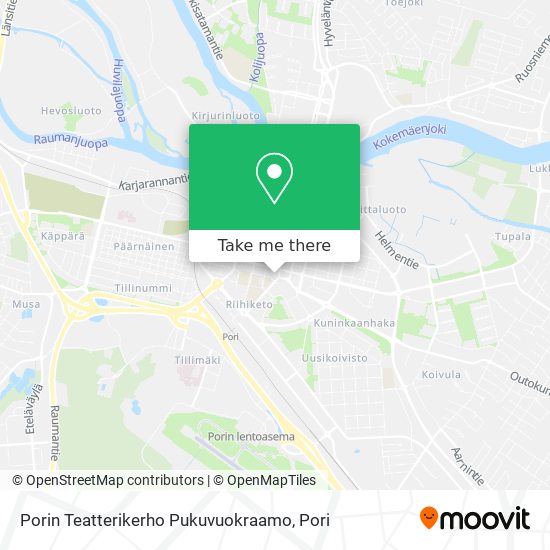 Porin Teatterikerho Pukuvuokraamo map