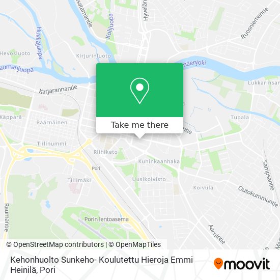 Kehonhuolto Sunkeho- Koulutettu Hieroja Emmi Heinilä map