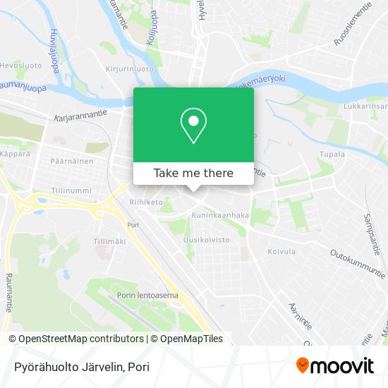 Pyörähuolto Järvelin map